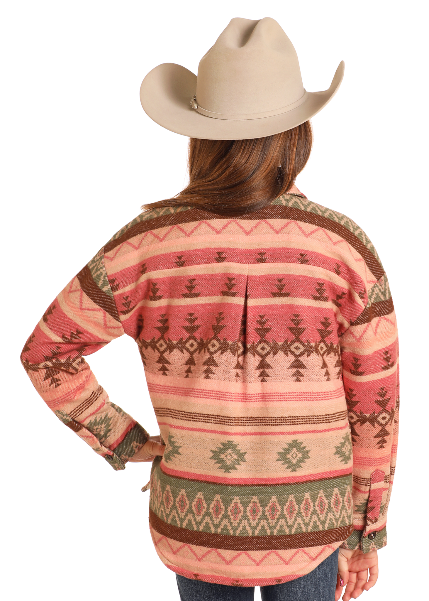 Rock & Roll Girl's Aztec Shirt Jacket.