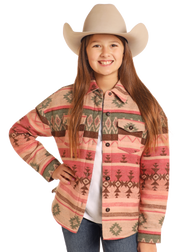 Rock & Roll Girl's Aztec Shirt Jacket.
