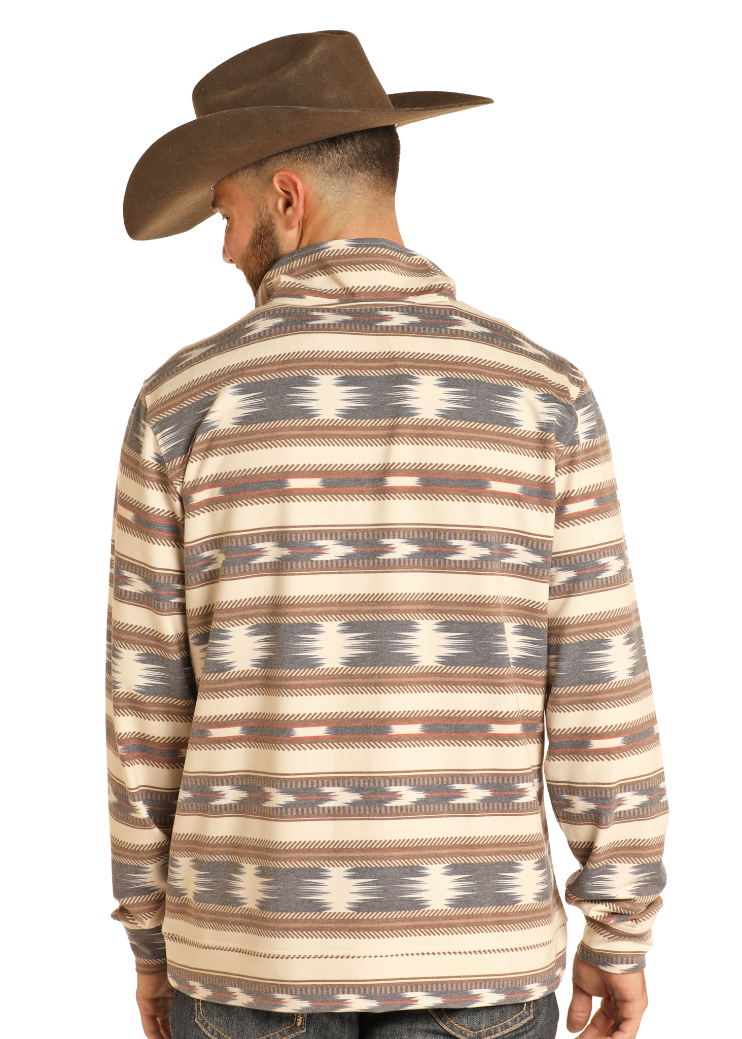 Rock & Roll Men's Stripe Performance Pullover.