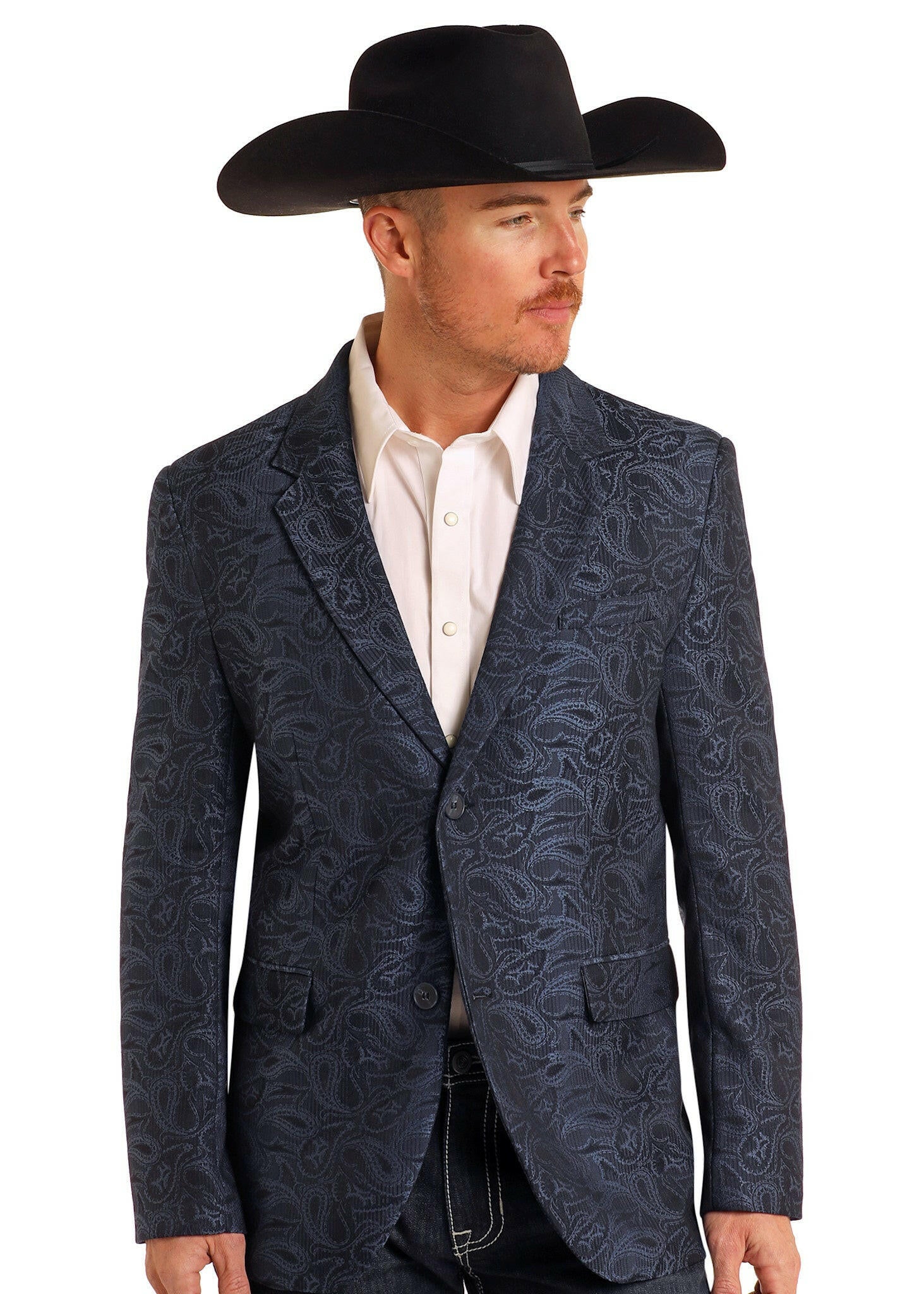 Rock & Roll Men's Paisley Jacquard Sports Coat.