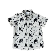 Shea Baby Boy's Timey Short Sleeve Shirt.
