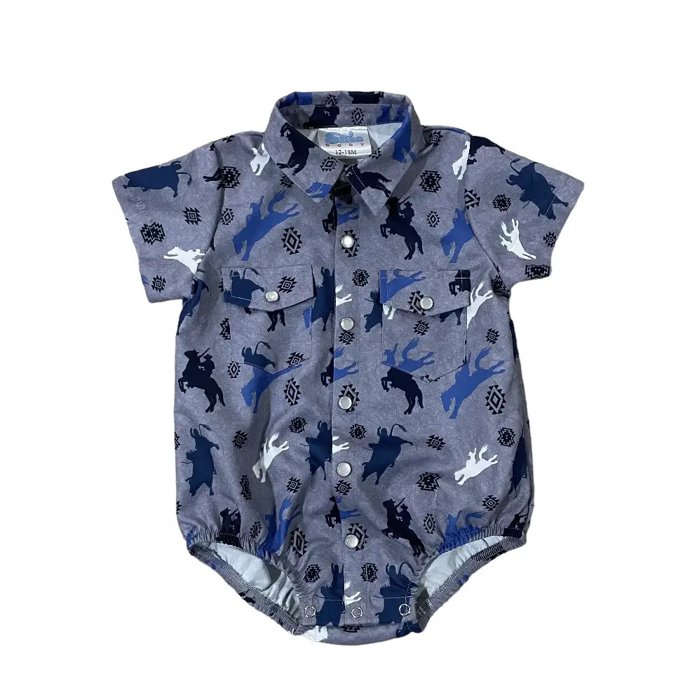 Shea Baby Boy's Roughstock Grey Shirt.