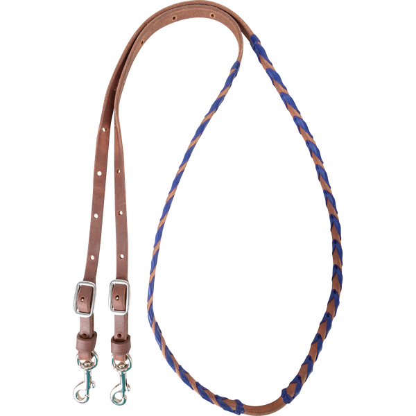 Martin Barrel Reins w Blue Lace BR58BLBLL.