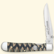 Whiskey Bent Brown Fang Locking Trapper Knife WB16-28