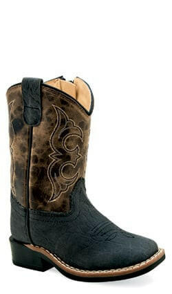 Old West Toddler's Black Western Boot.