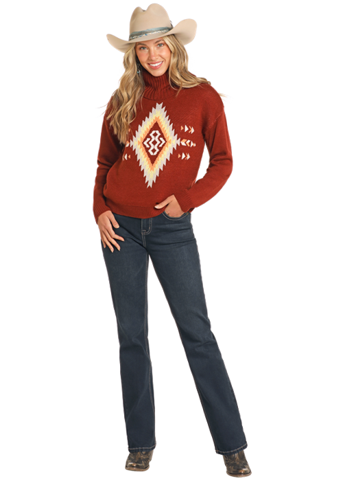 Rock & Roll Women's Turtleneck Sweater.