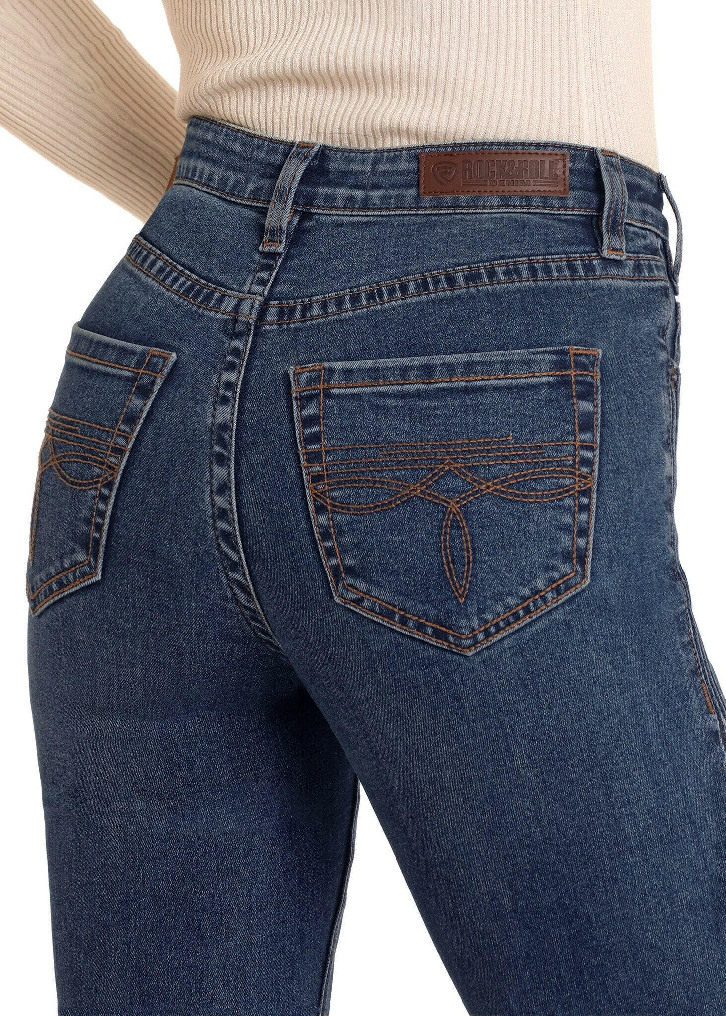 Rock & Roll Women's High Rise Bootcut Jeans.