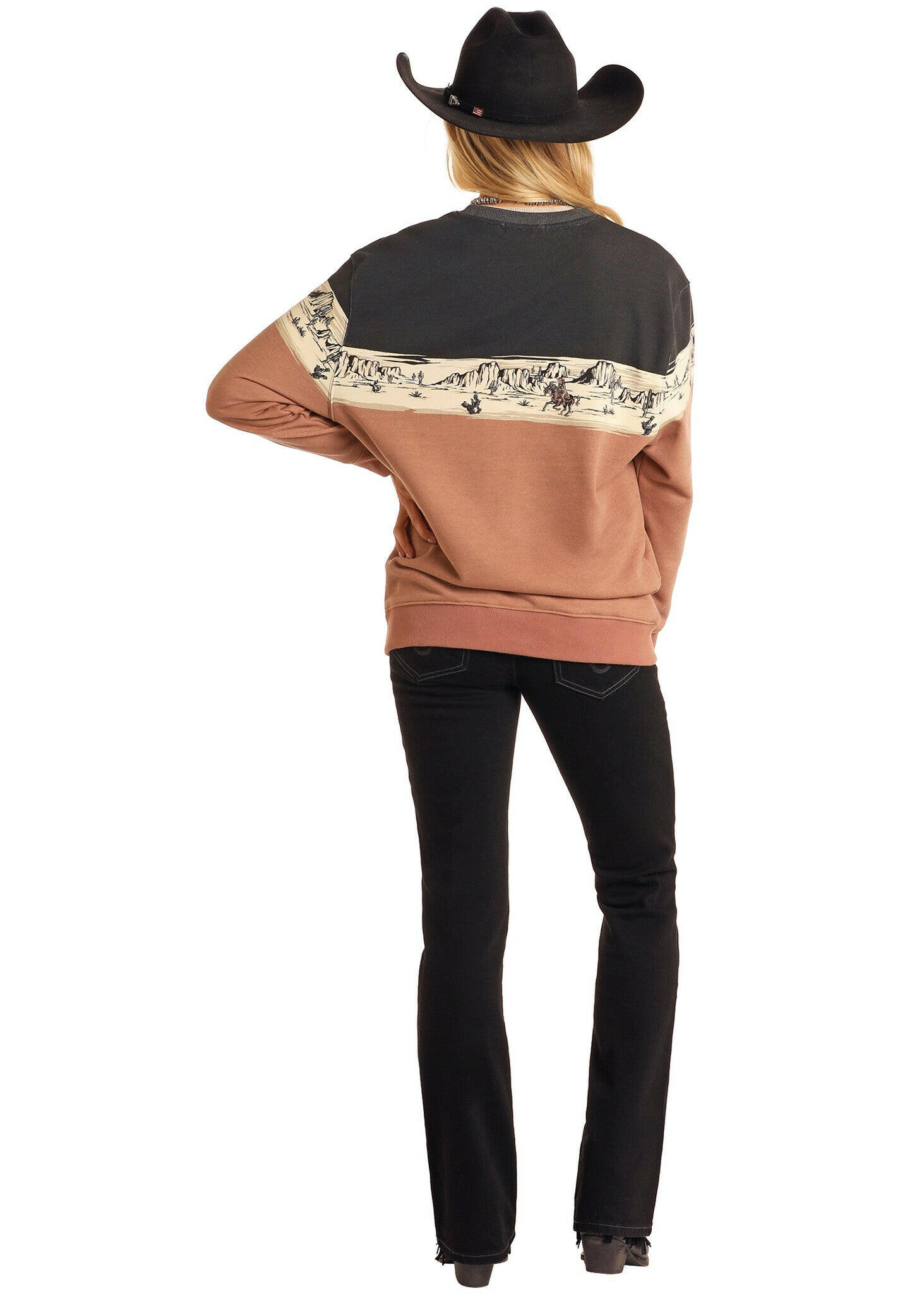 Rock & Roll Women's Scenery Border Sweatshirt.