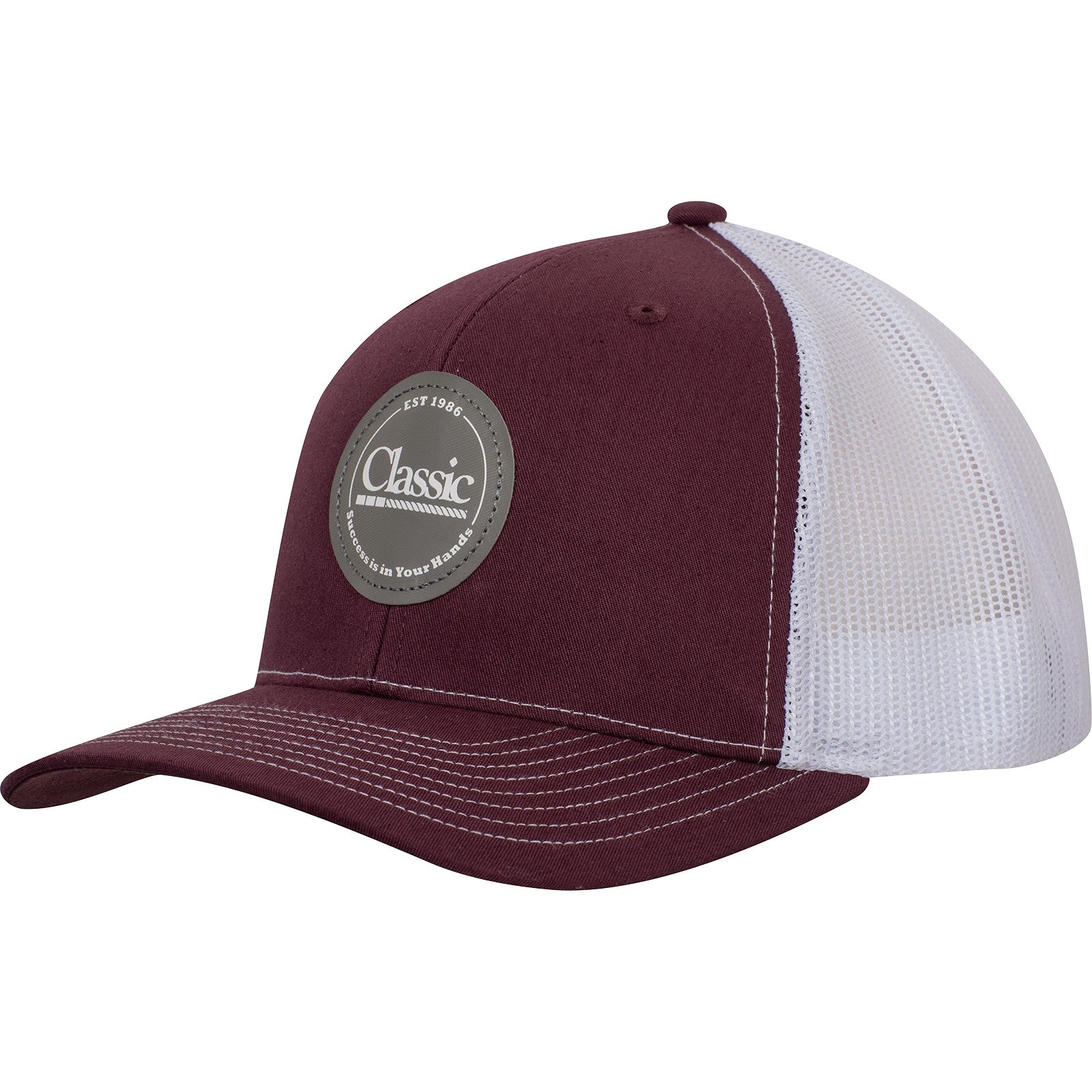 Classic Ropes Maroon Trucker Cap CAPCR89