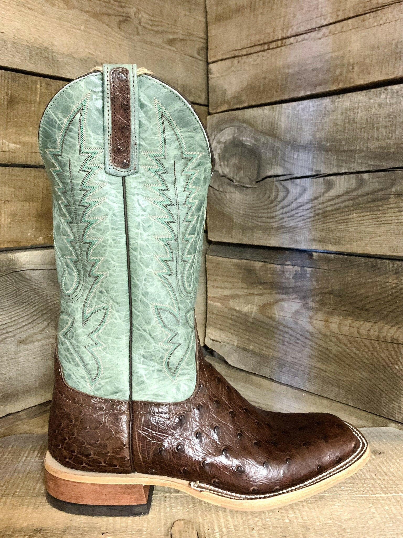 Anderson Bean Men's Full Quill Americano Ostrich.