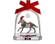 Breyer 2025 Christmas in Bloom Stirrup Ornament B-HP-10224