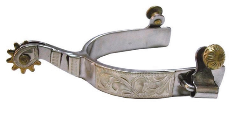 American Heritage Equine Engraved Roping Spur 257-351