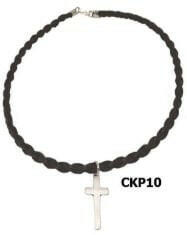 Horse Hair Cross Choker Necklace.