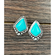 Isac Trading Turquoise Stud Earrings 724948