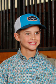 Cinch Boy's Blue Trucker Cap MCC0606036