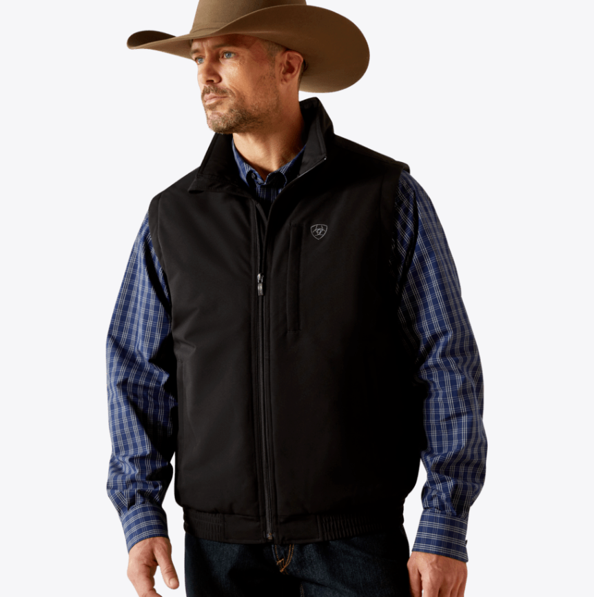 Ariat Men's Field Insulated Black Vest 10062517
