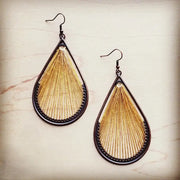 The Jewelry Junkie Large Woven Teardrop Earrings 206A