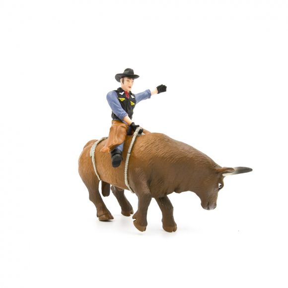 Little Buster Bucking Bull & Rider Figurine 5002