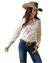 Ariat Women's Santa Fe Wrinkle Resist Kirby Stretch Button Down Shirt.
