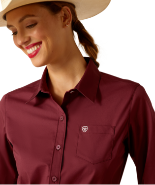 Ariat Women's Wrinkle Resist Kirby Stretch Button Down Shirt.
