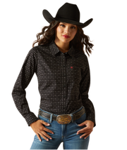 Ariat Kirby Gia Geometric Printed Long Sleeve Shirt.