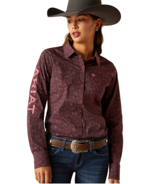 Ariat Women's Printed Team Kirby Shirt.