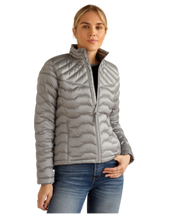 Ariat Women's Ideal Down Iridescent Grey Jacket.