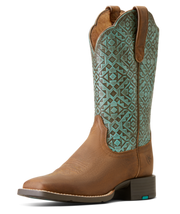 Ariat Women's Round Up Turquoise Boot.