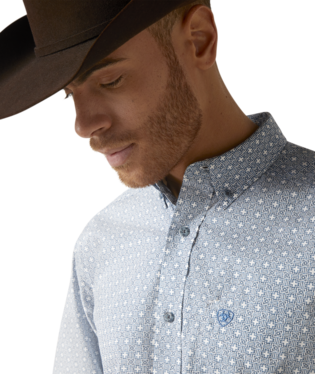 Ariat Men's Gery Classic Fit Button Down Shirt C3 Size Large.
