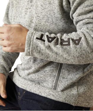 Ariat Men's Caldwell  Logo 1/4 Zip Sweater.