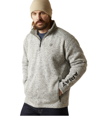 Ariat Men's Caldwell  Logo 1/4 Zip Sweater.