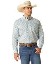 Ariat Men's Eamon Blue Button Up Shirt.