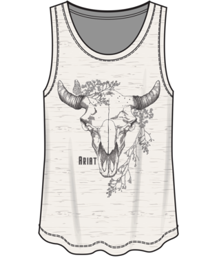 Ariat Women's Deadwood Cream Tank Top.
