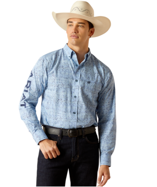 Ariat Men's Team Vaughn Fitted Long Sleeve Shirt.