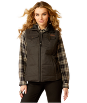Ariat Women's Grizzly Quilted Black Vest.