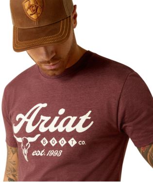 Ariat Men's Established Boot Co. Tee C3 Size 2XL.