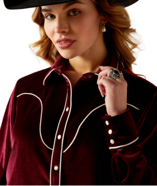 Ariat Women's Casa Rosa Snap Front Shirt.