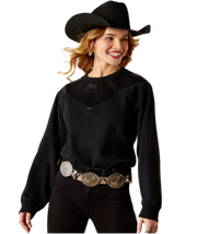 Ariat Women's Sequin Split Sweatshirt.