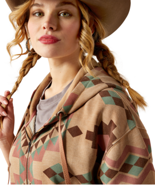 Ariat Women's Sunset Spark Crop Hoodie.