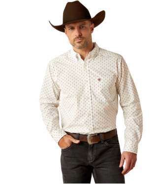 Ariat Men's Fitted Pembroke Button Down Shirt.