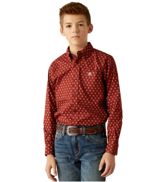 Ariat Boy's Pax Classic Fit Button Down Shirt.