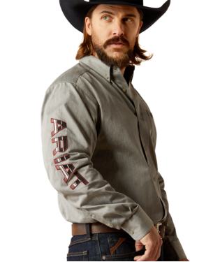 Ariat Men's Team Logo Twill Classic Fit Button Down Shirt.