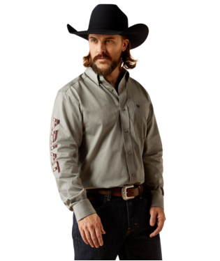 Ariat Men's Team Logo Twill Classic Fit Button Down Shirt.