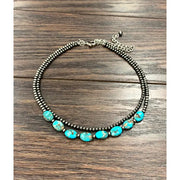 ISAC Trading 2-Strand Navajo Oval Gemstone Necklace