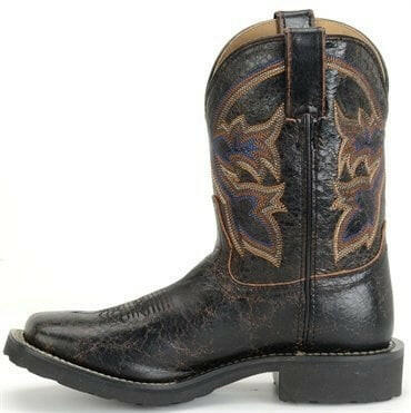 Double H Women's Black Square Toe Boot C4 Size 6M.