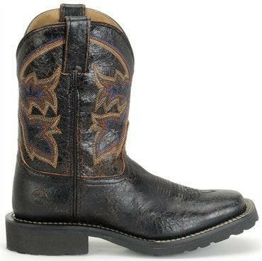Double H Women's Black Square Toe Boot C4 Size 6M.