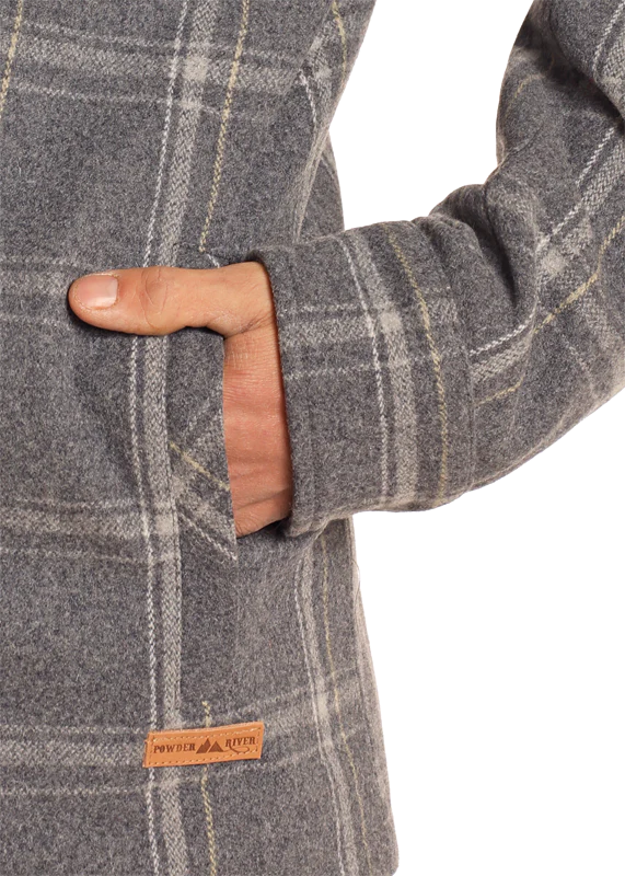 Powder River Men's Plaid Wool Jacket.