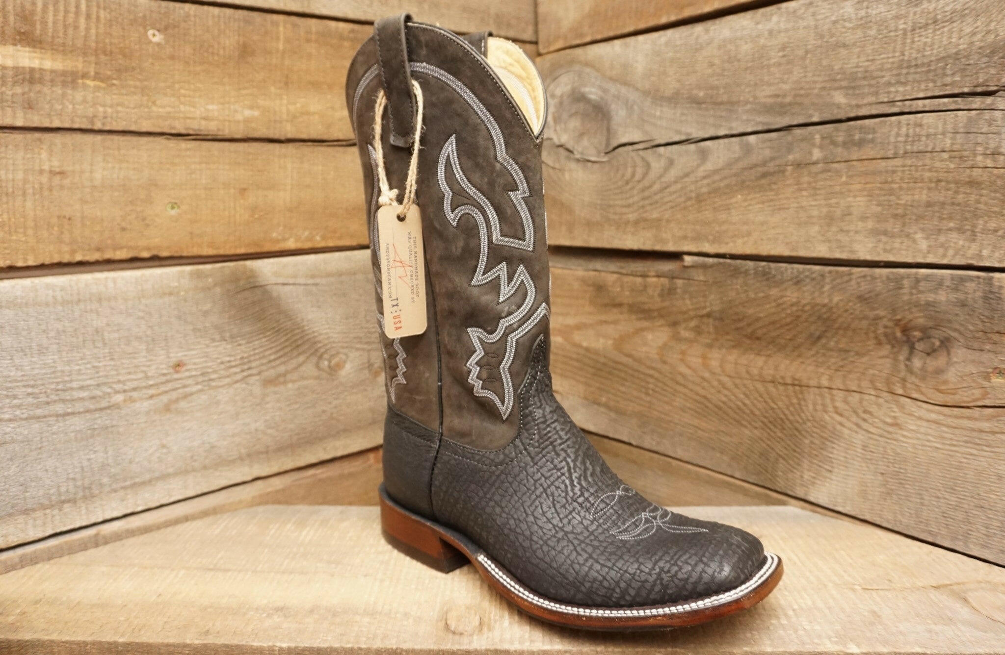 Anderson Bean Men's Black Shark Boot.