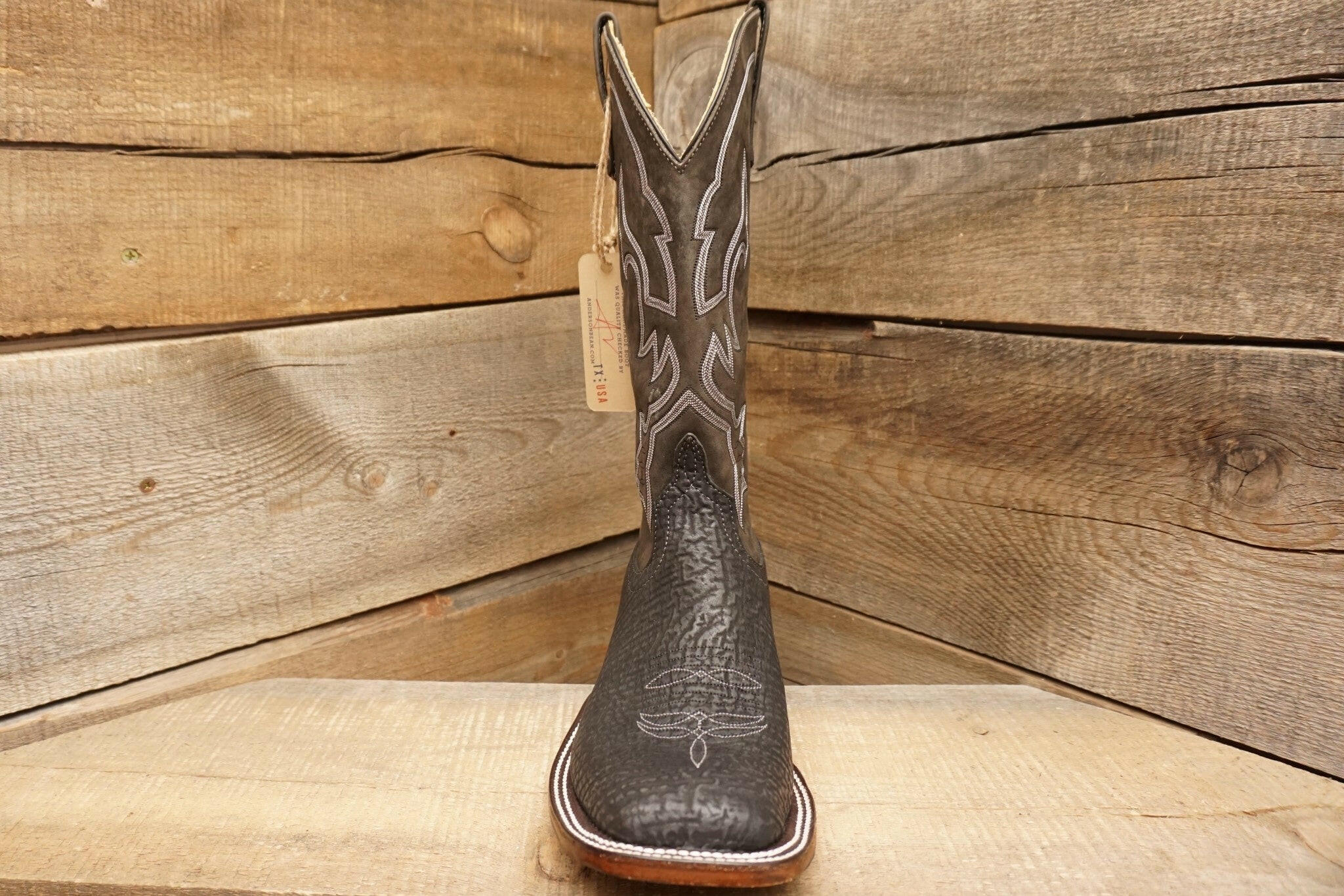 Anderson Bean Men's Black Shark Boot.