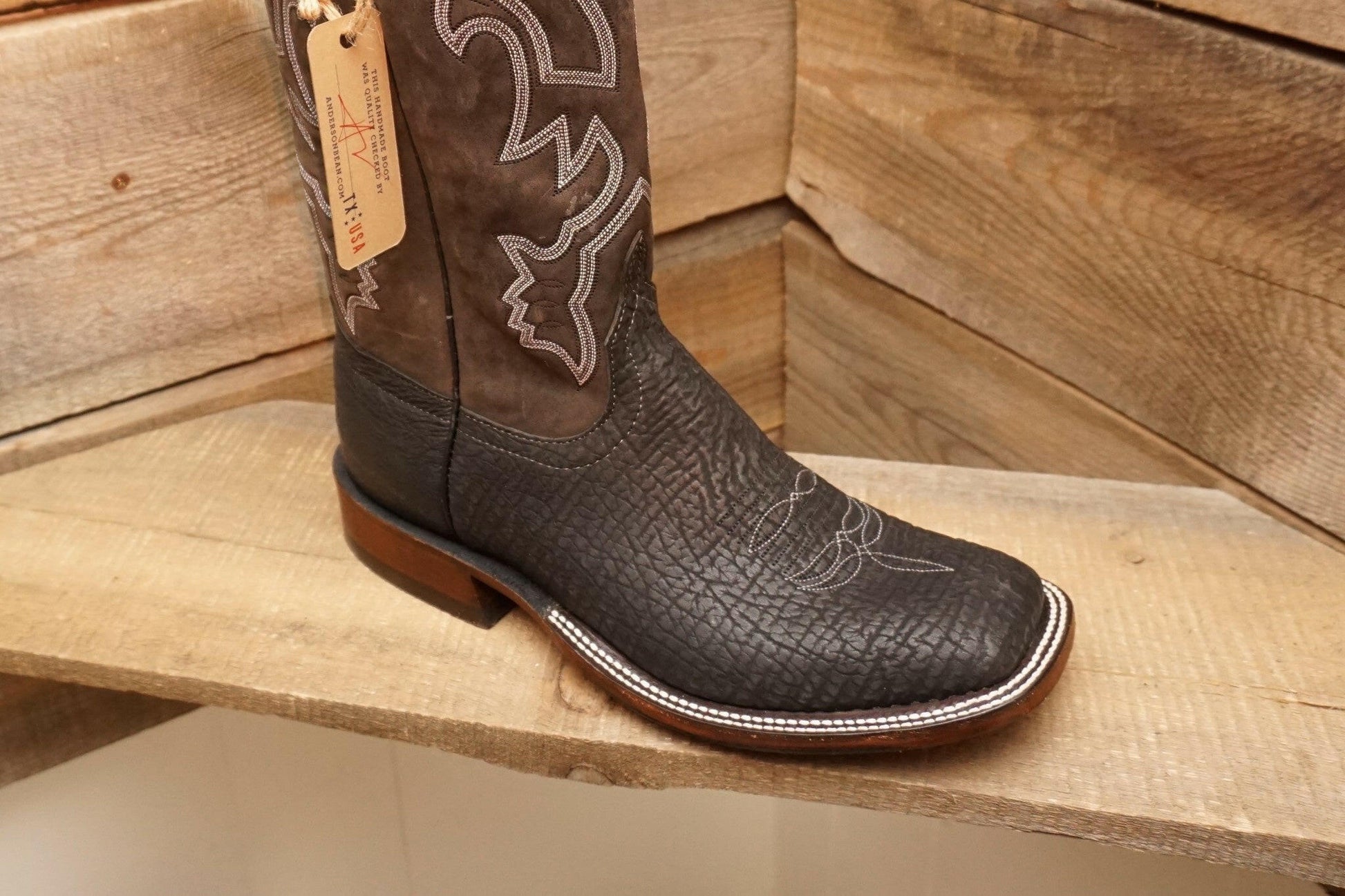 Anderson Bean Men's Black Shark Boot.